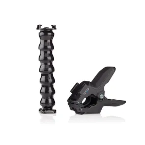 GoPro Jaws QR Quick Release Adjustable Neck and Clamp Mount with 0.25" to 2" in Diameter for HERO 12 / 11 / 11 Mini / 10 / 9 / 8 Black Action Cameras | ACMPM-001