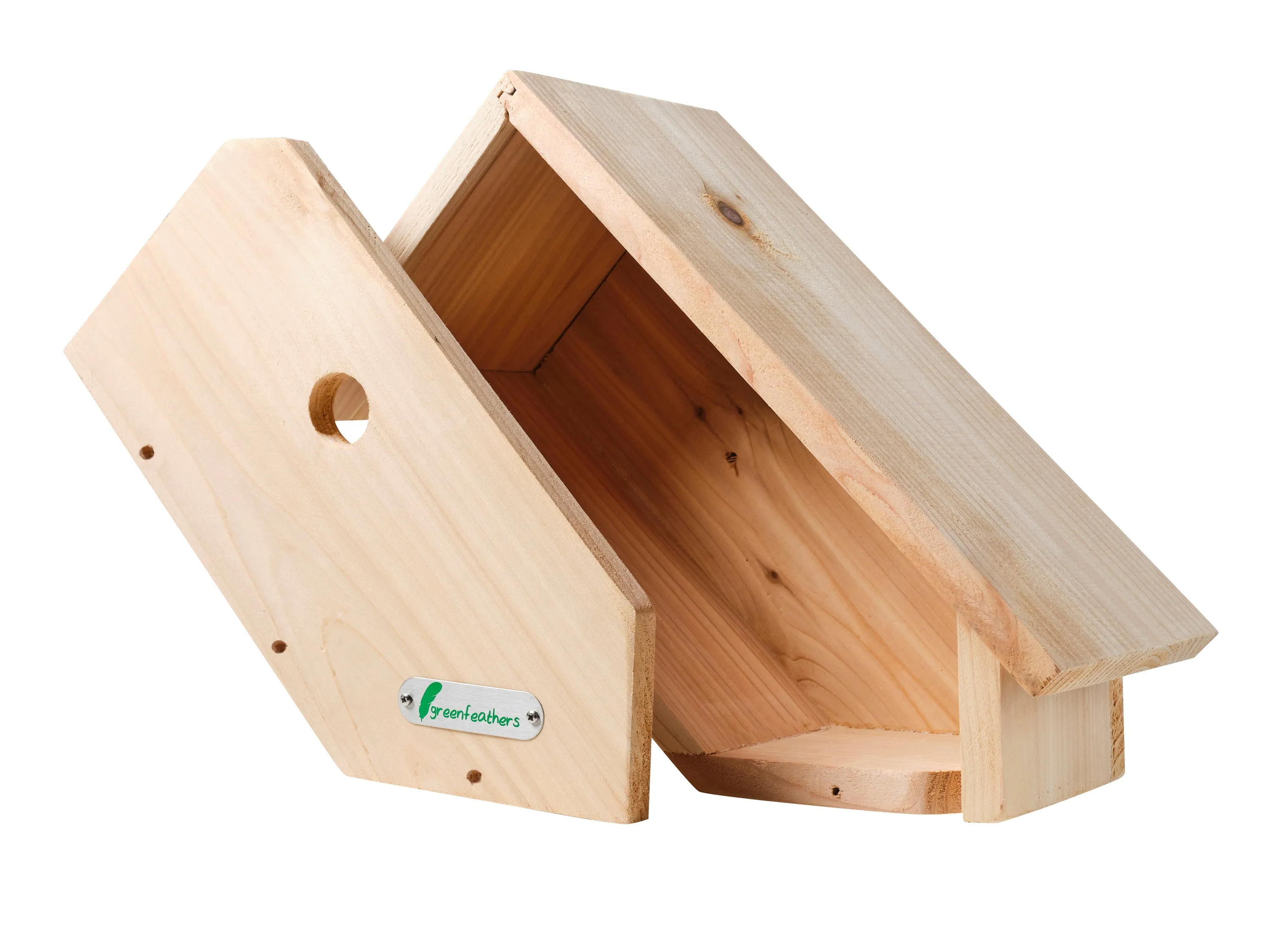 Handmade Wooden Side View Bird Box
