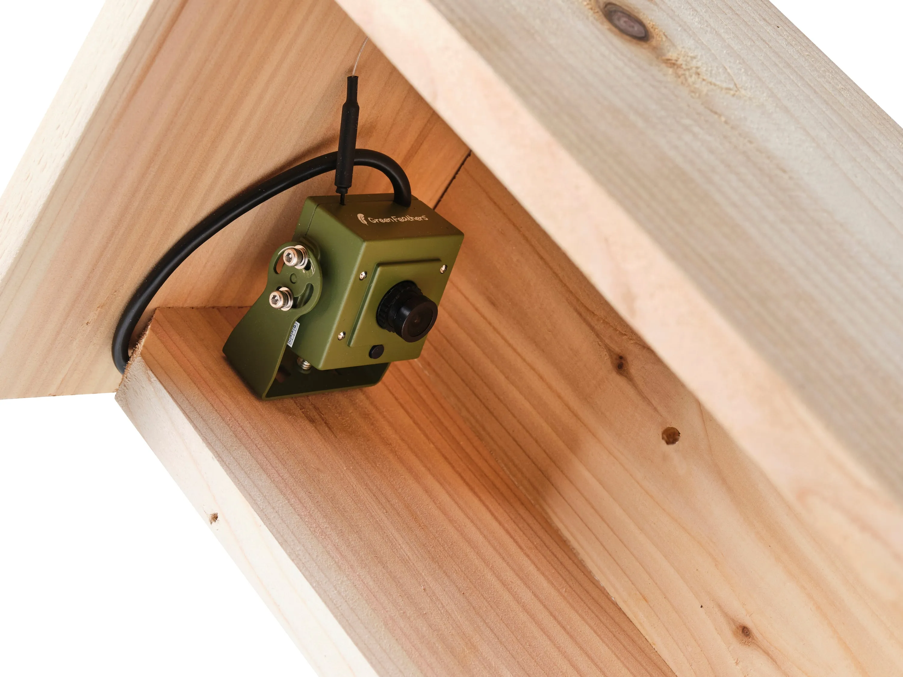 Handmade Wooden Side View Bird Box