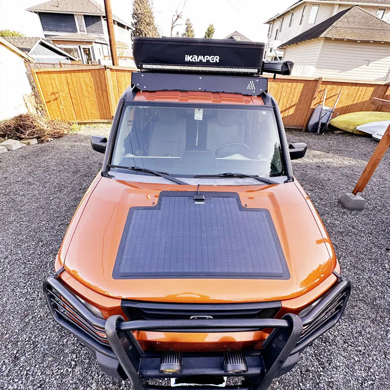 Honda Element Lensun 75W 12V Hood/Bonnet Flexible Solar Panel