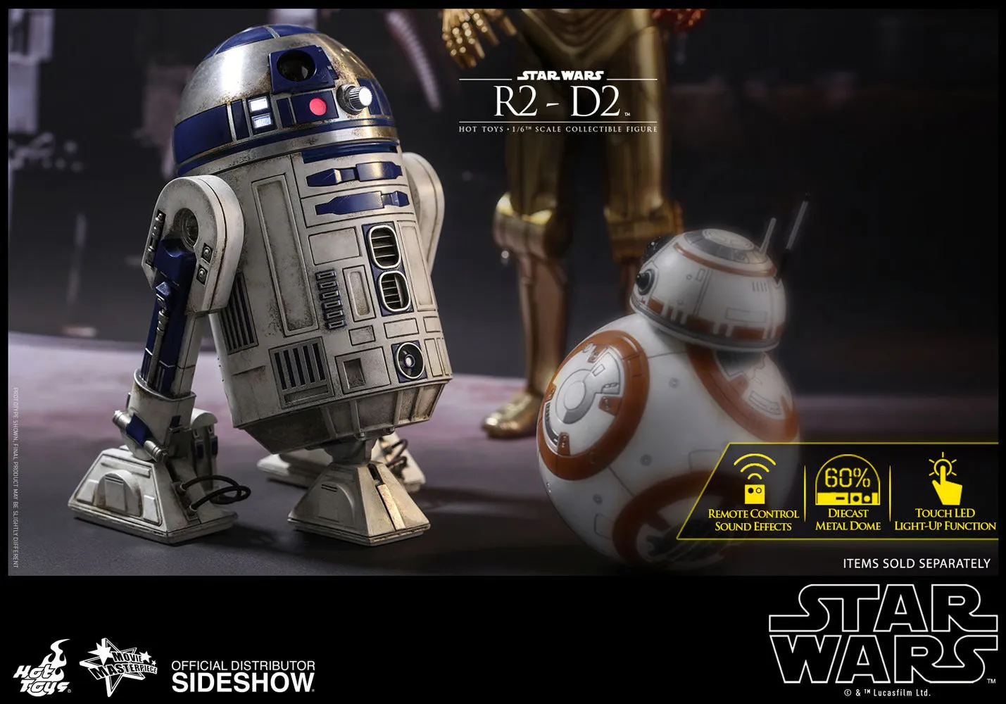 HOT TOYS STAR WARS: THE FORCE AWAKENS - R2-D2 1/6 MMS408