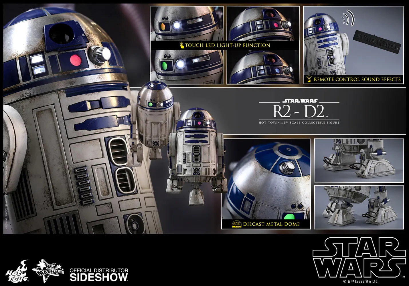 HOT TOYS STAR WARS: THE FORCE AWAKENS - R2-D2 1/6 MMS408