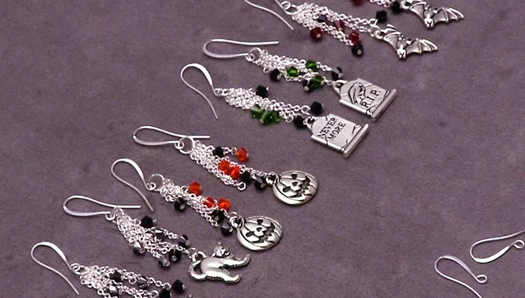 How to Make the Halloween Earrings - An Exclusive Beadaholique Kit