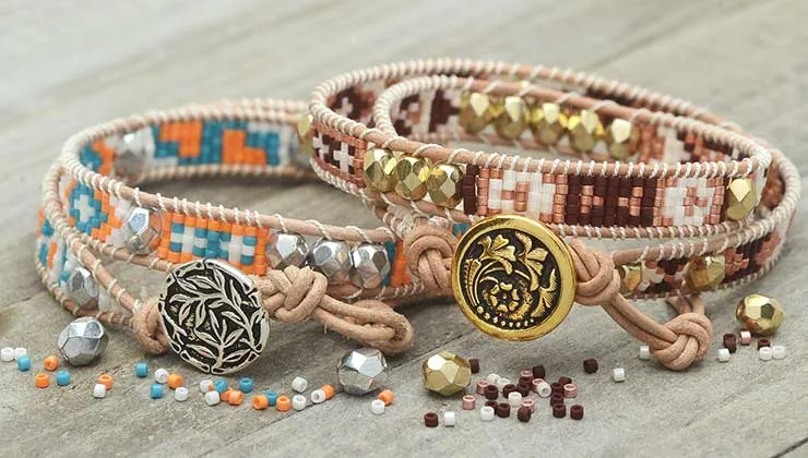 How to Make the Mosaic Double Wrapped Loom Bracelet Kits by Beadaholique