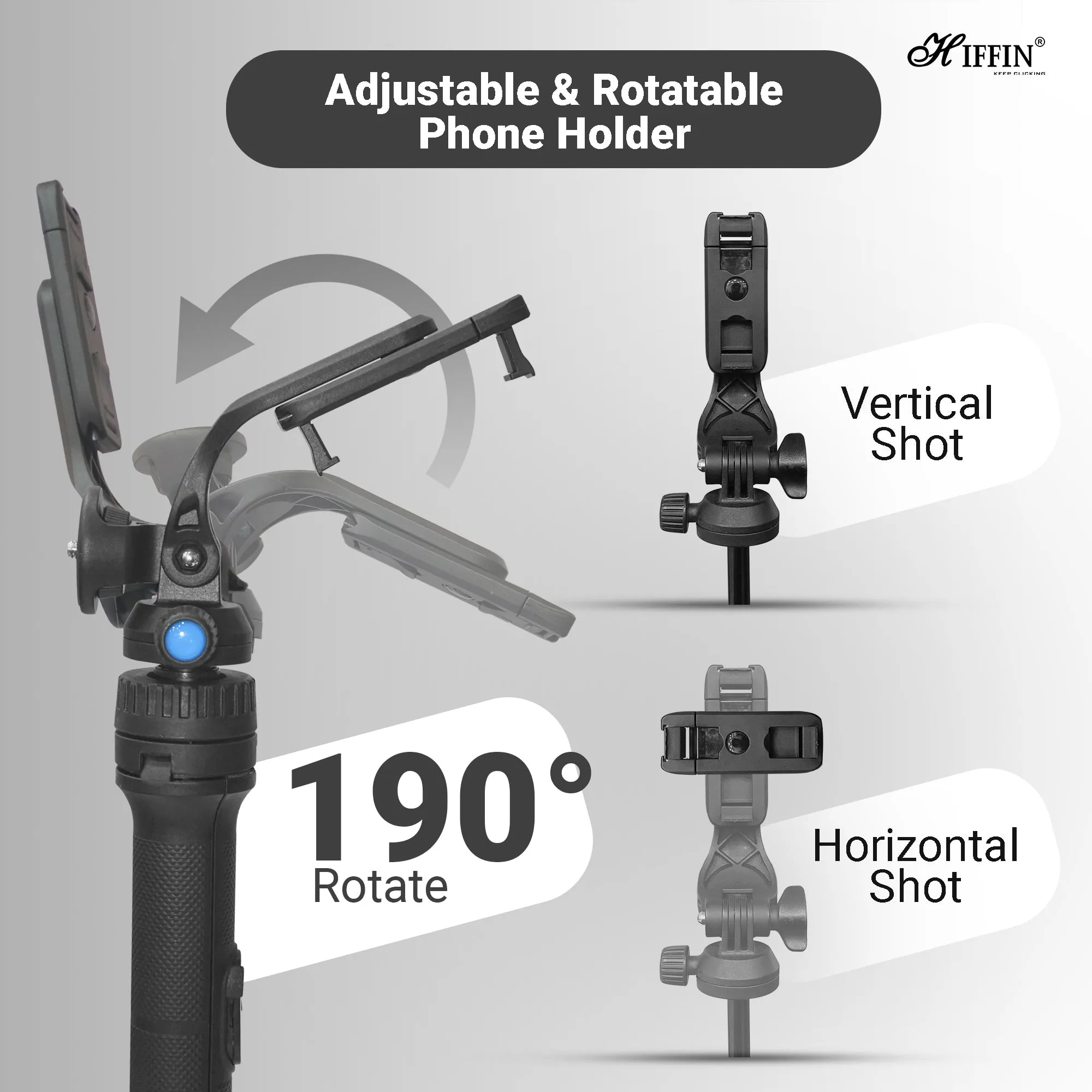 HTR-34 Selfie Stick Tripod, 29 inch with Wireless Remote, Portable Travel Tripod Stand Compatible with Smartphones & Cameras for Vlogging