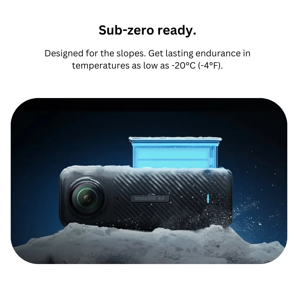Insta360 X4 Battery 2290mAh with 135 Minutes of Continuous 5.7K30fps Video Recording for Action Camera CINSBBMA