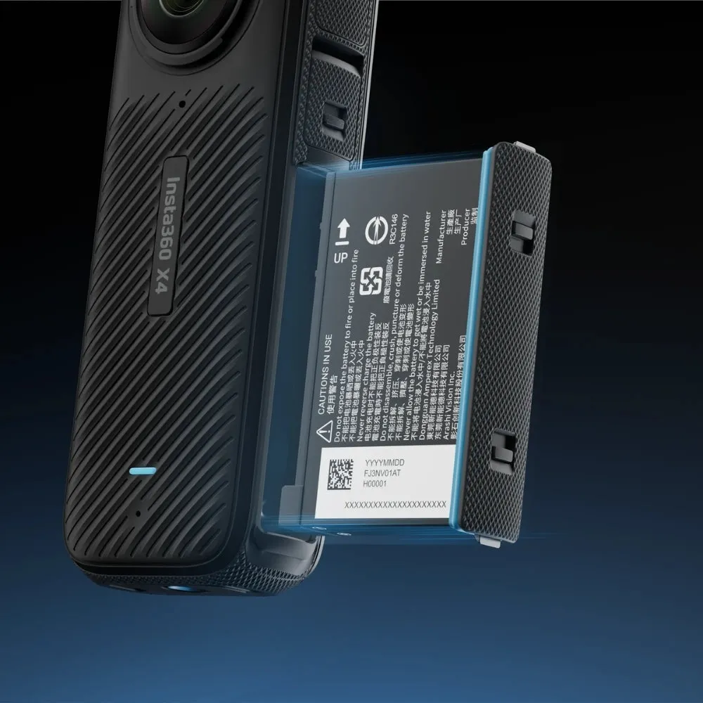 Insta360 X4 Battery 2290mAh with 135 Minutes of Continuous 5.7K30fps Video Recording for Action Camera CINSBBMA