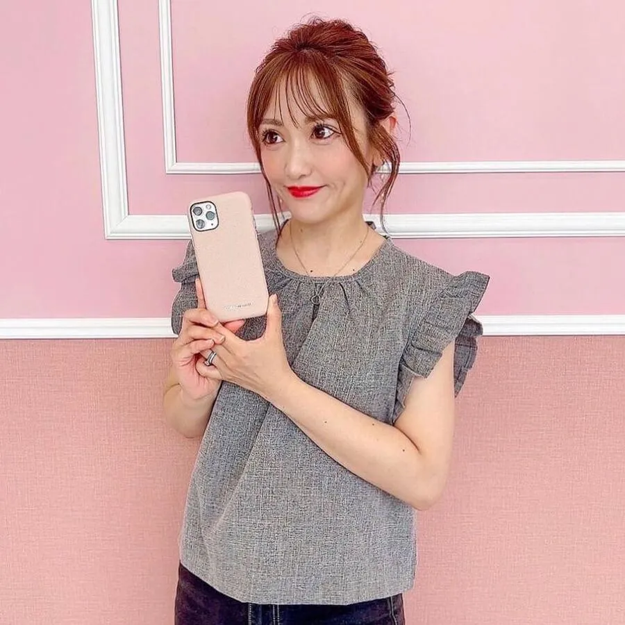 iPhone 11 Pink Genuine Leather Phone Case