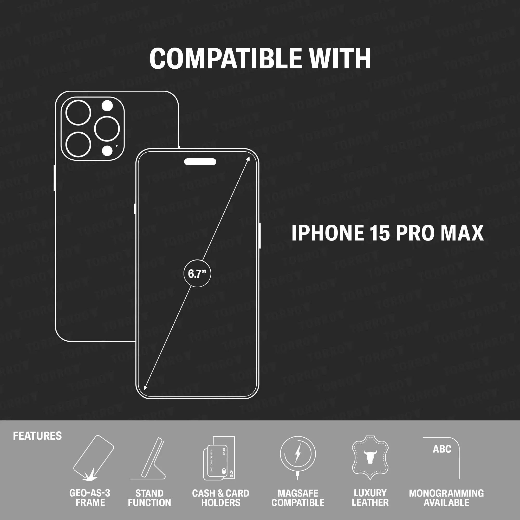 iPhone 15 Pro Max Leather Wallet Case v2.0 (MagSafe Charging)