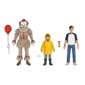 IT (2017) - Pennywise, Georgie & Bill Action Figure 3-Pack