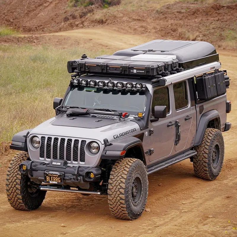 Jeep Gladiator (2018-Present) Lensun 90W Hood Flexible Solar Panel