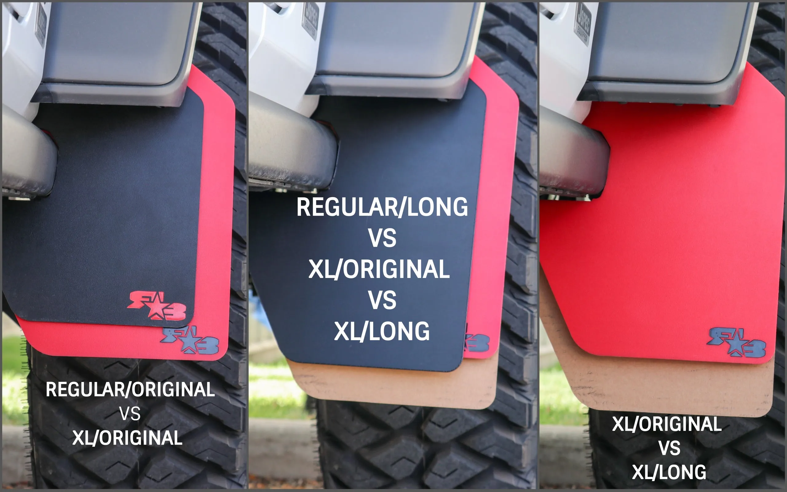 Jeep Gladiator (JT) 2020  Mud Flaps - FRONT ONLY