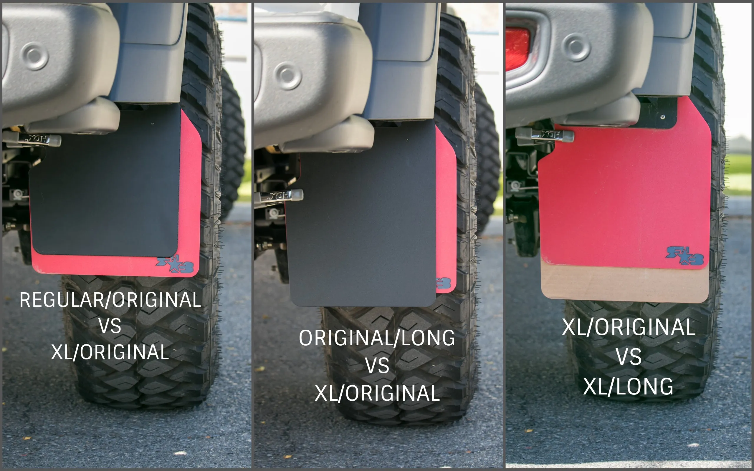 Jeep Gladiator (JT) 2020  Mud Flaps - REAR ONLY