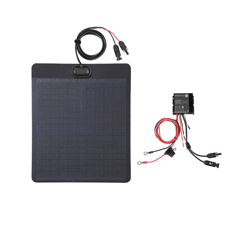 Jeep Wrangler JK AEV Lensun 20W 12V Hood Flexible Solar Panel