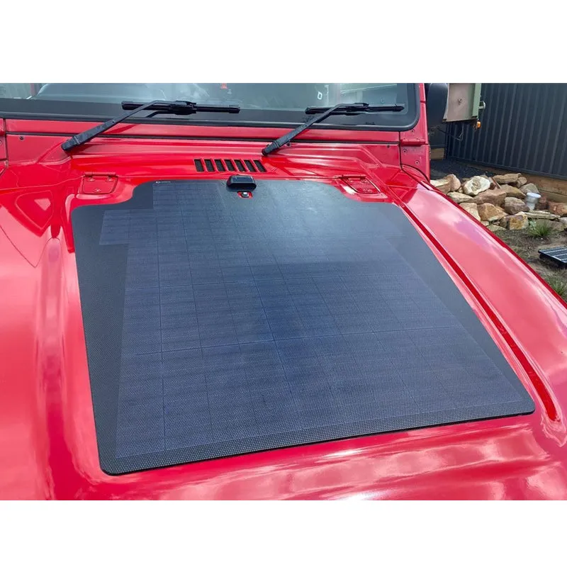 Jeep Wrangler TJ (1997-2006) Lensun 82W Hood Flexible Solar Panel