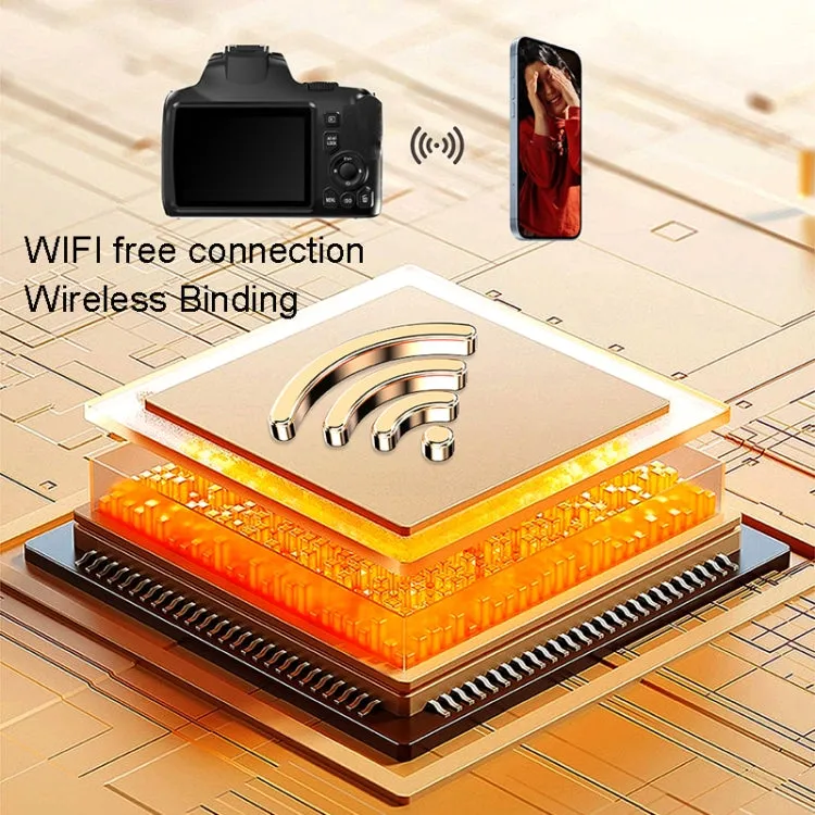 KOMERY W2 64MP 4K 3 Inch Screen 10X Optical Zoom 4X Digital Zoom Camera
