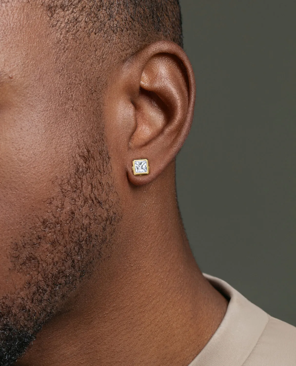 LA PAZ Gold Single Stud Earring with 0.90ct Diamonds