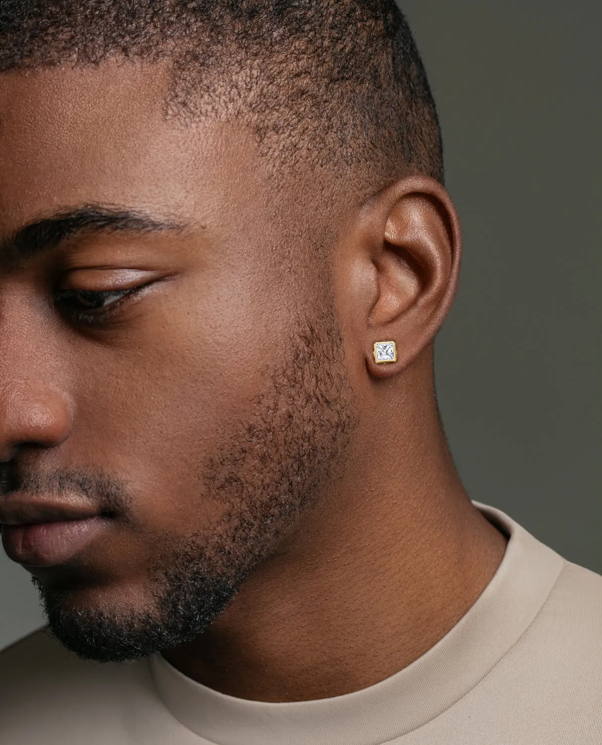 LA PAZ Gold Single Stud Earring with 0.90ct Diamonds