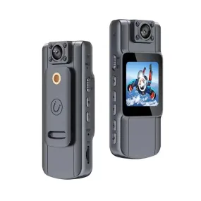 Laiye Wearable Pocket Bodycam Camcorder HD IPS Screen 180 Rotatable Lens