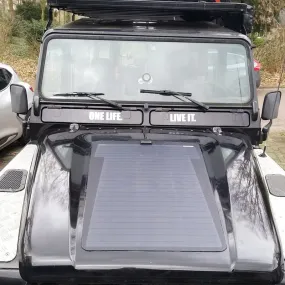 Land Rover Defender 110/90 (1984-2006) Lensun 75W Bonnet Flexible Solar Panel