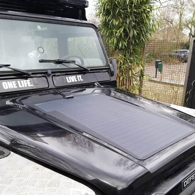 Land Rover Defender 110/90 (1984-2006) Lensun 75W Bonnet Flexible Solar Panel