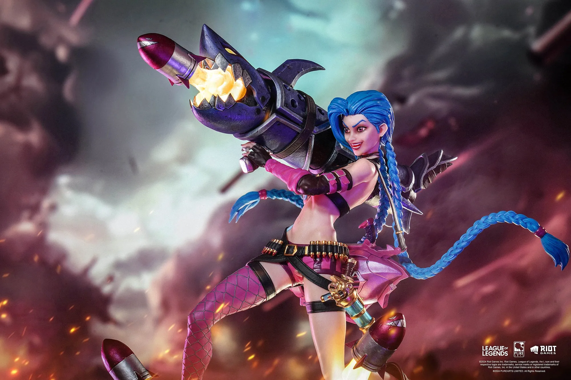 League of Legends Jinx & Vi 1/6 Scale Statue Bundle