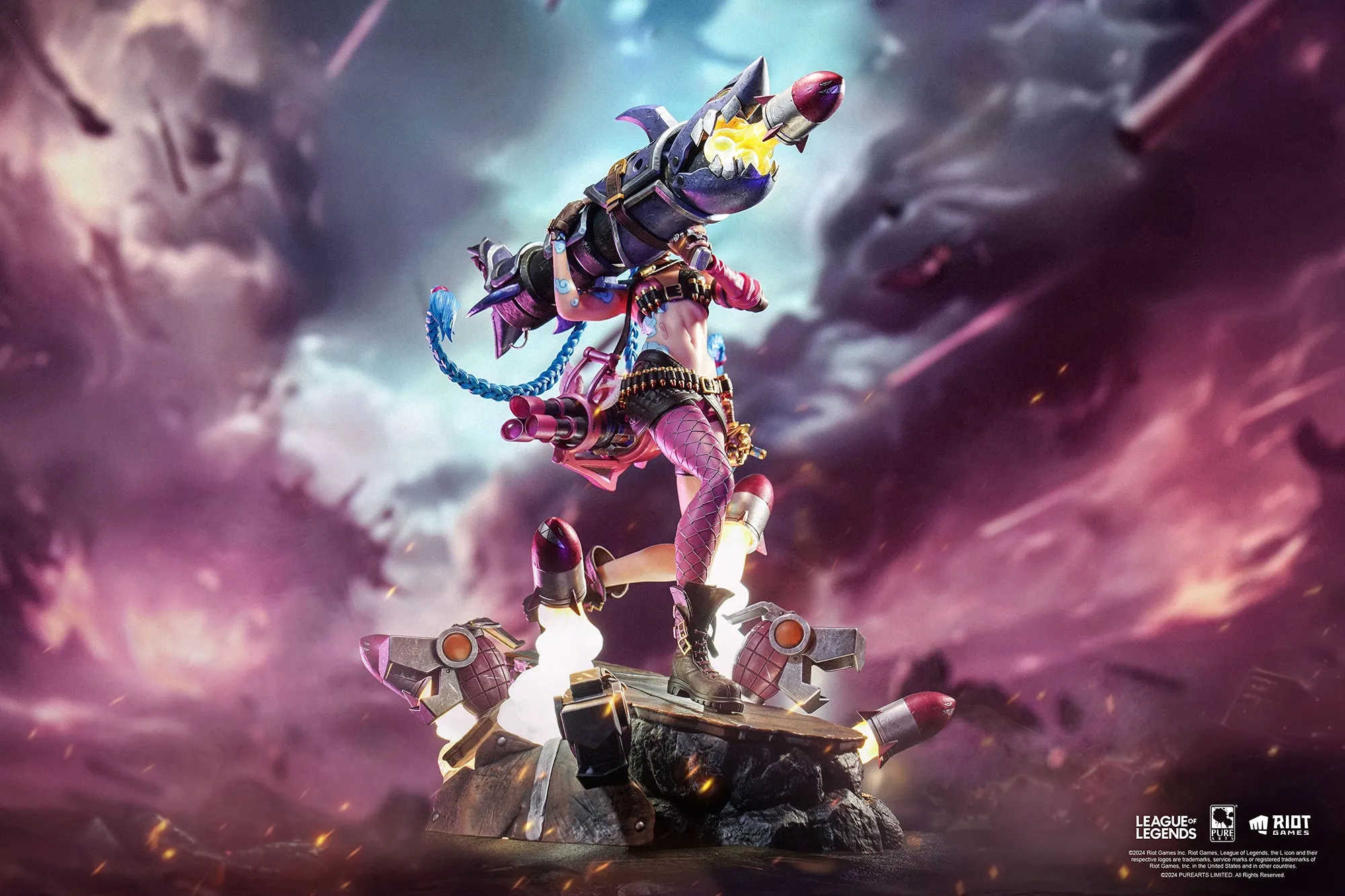 League of Legends Jinx & Vi 1/6 Scale Statue Bundle