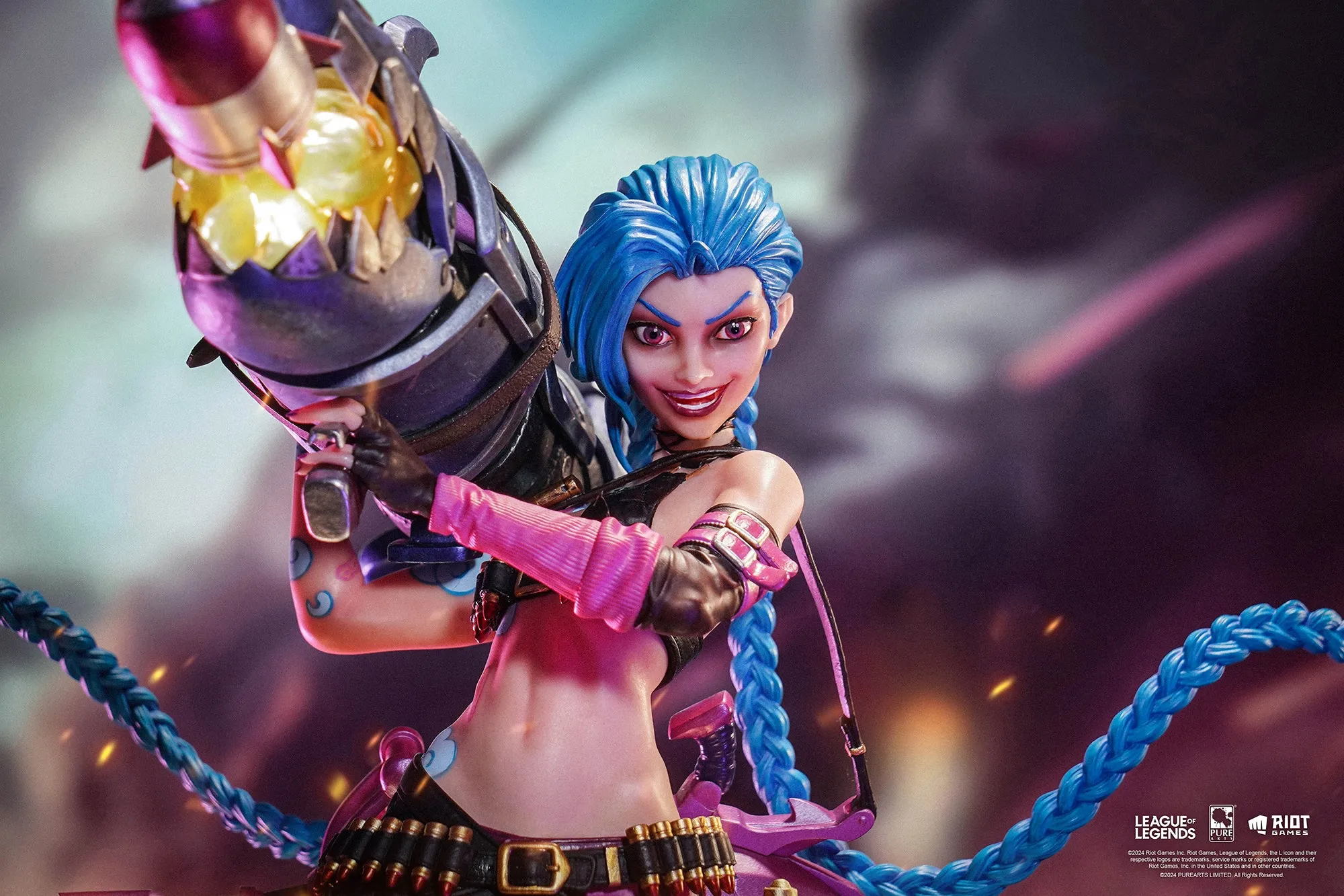 League of Legends Jinx & Vi 1/6 Scale Statue Bundle