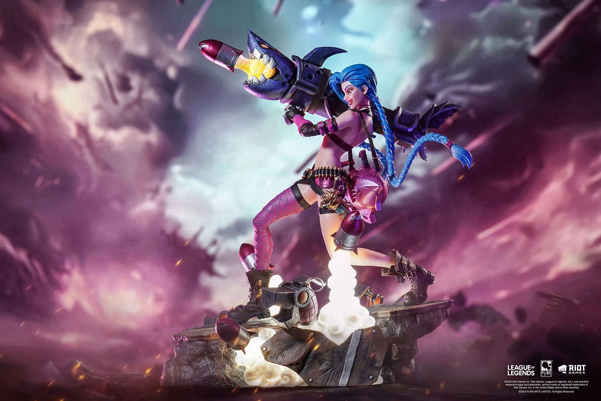 League of Legends Jinx & Vi 1/6 Scale Statue Bundle