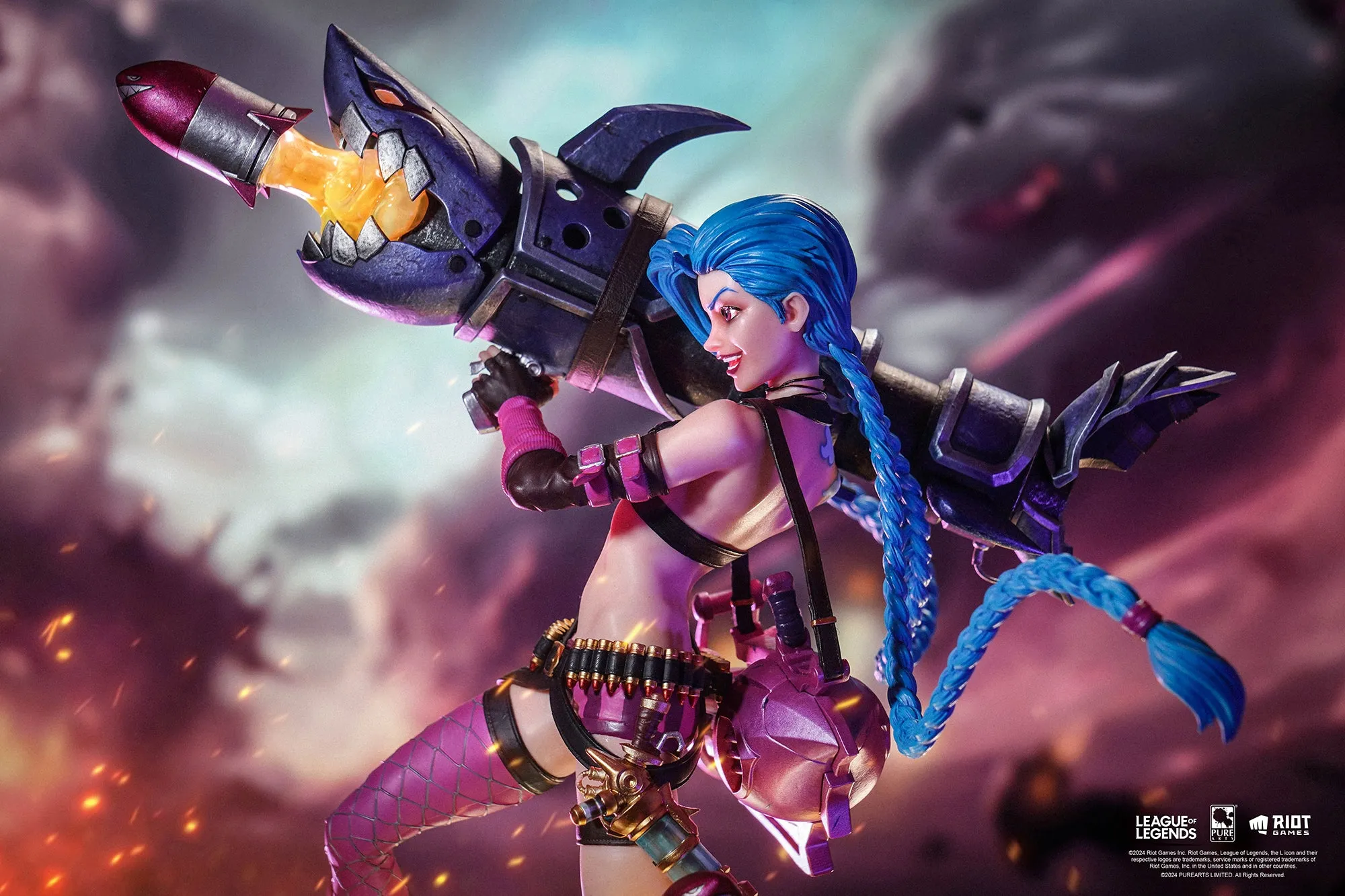 League of Legends Jinx & Vi 1/6 Scale Statue Bundle