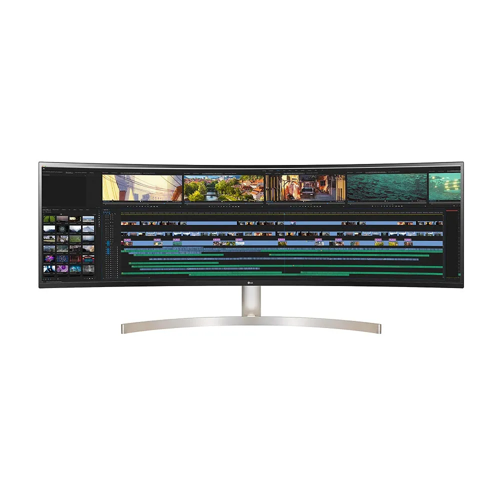 LG 49" Monitor 32:9 Curved UltraWide DQHD IPS HDR10 Monitor - Black