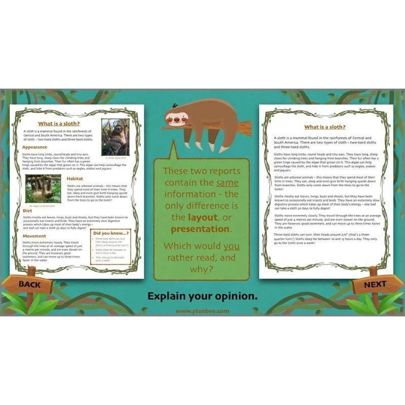 Lost in the Rainforest: Non-chronological Reports