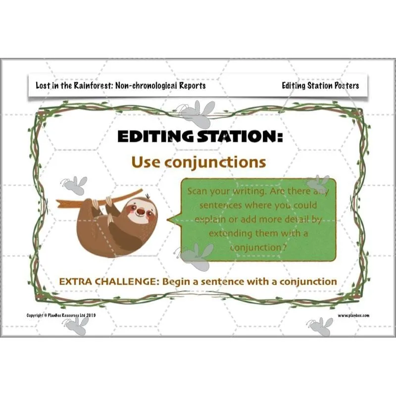 Lost in the Rainforest: Non-chronological Reports