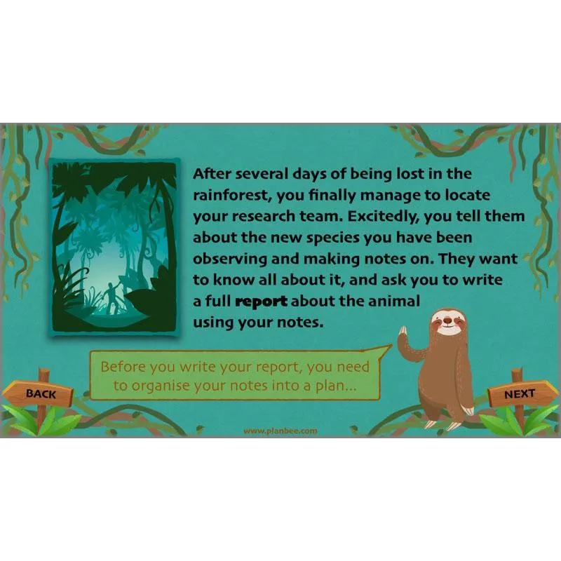 Lost in the Rainforest: Non-chronological Reports
