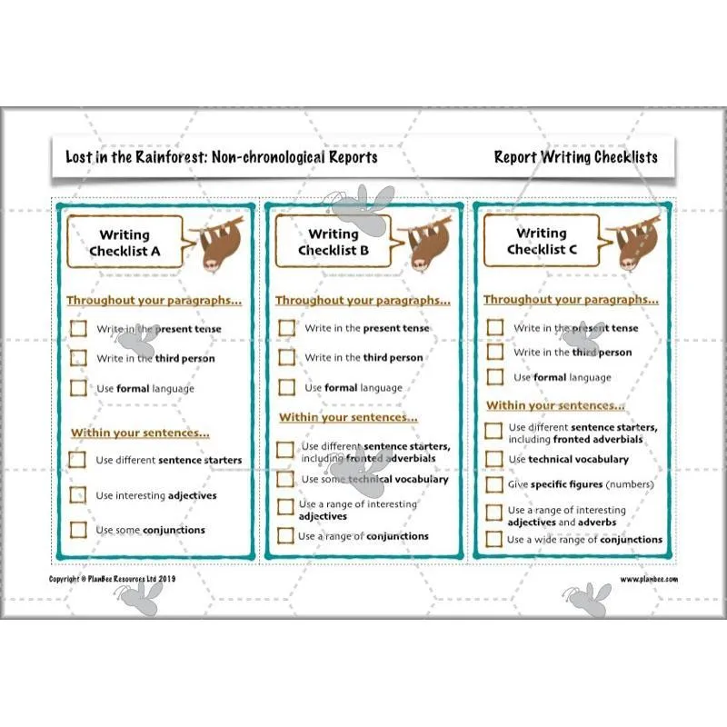 Lost in the Rainforest: Non-chronological Reports