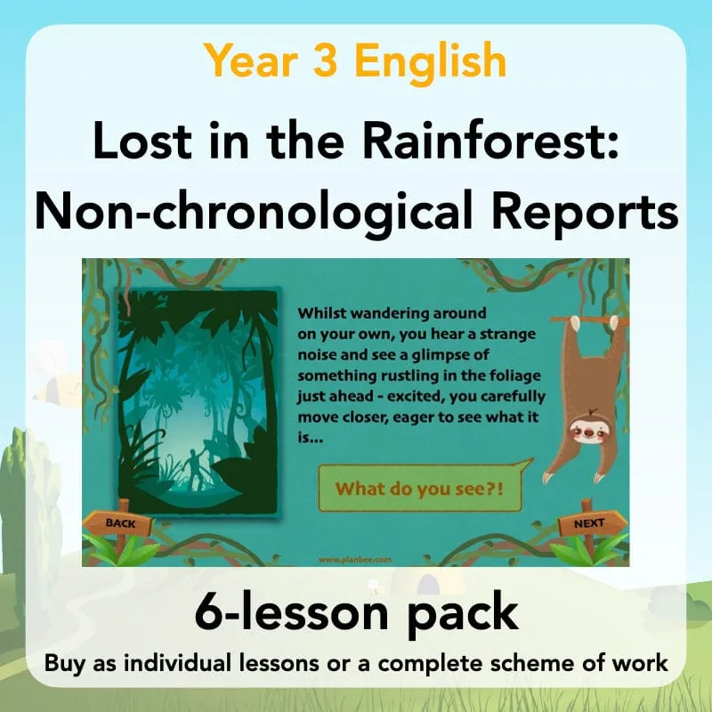Lost in the Rainforest: Non-chronological Reports