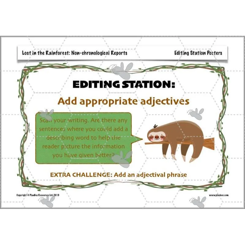 Lost in the Rainforest: Non-chronological Reports