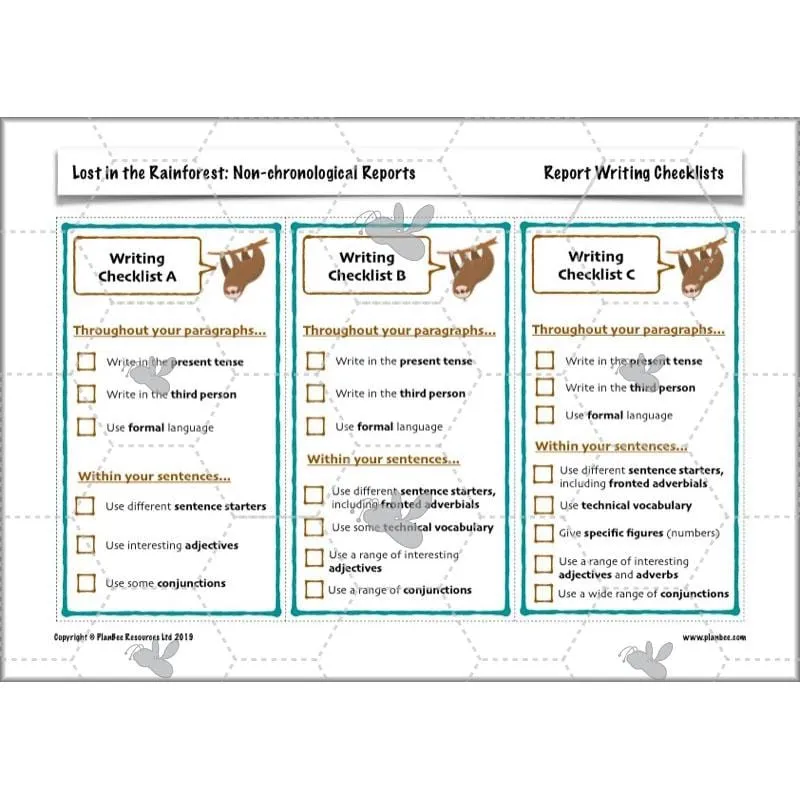 Lost in the Rainforest: Non-chronological Reports