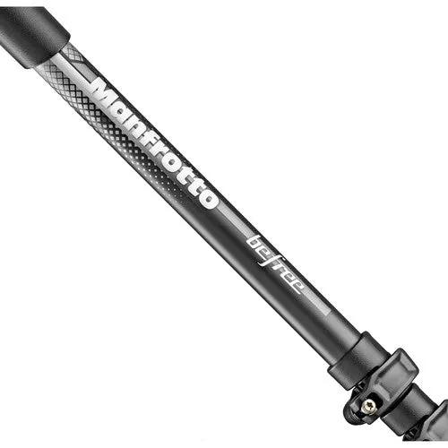 Manfrotto MKBFRA4GY-BH BeFree Color Aluminum Travel Tripod with Ball Head for Vlogging, Photography, etc.(Gray)