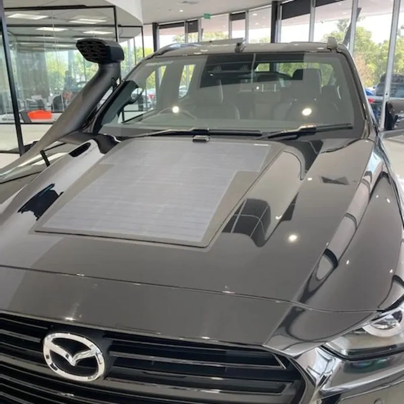 Mazda BT-50 3rd Gen(2020 to Present) Lensun 100W Bonnet Flexible Solar Panel
