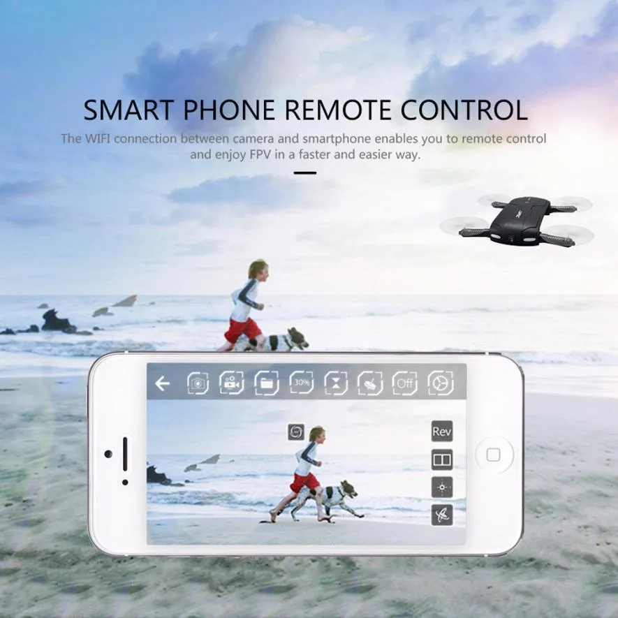 Mini Headless Foldable Drone RC helicopter Drone JJRC H37 Altitude Hold w/ HD Camera