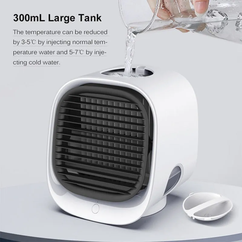 Mini Portable Air Conditioner USB Air Water Cooling Fan