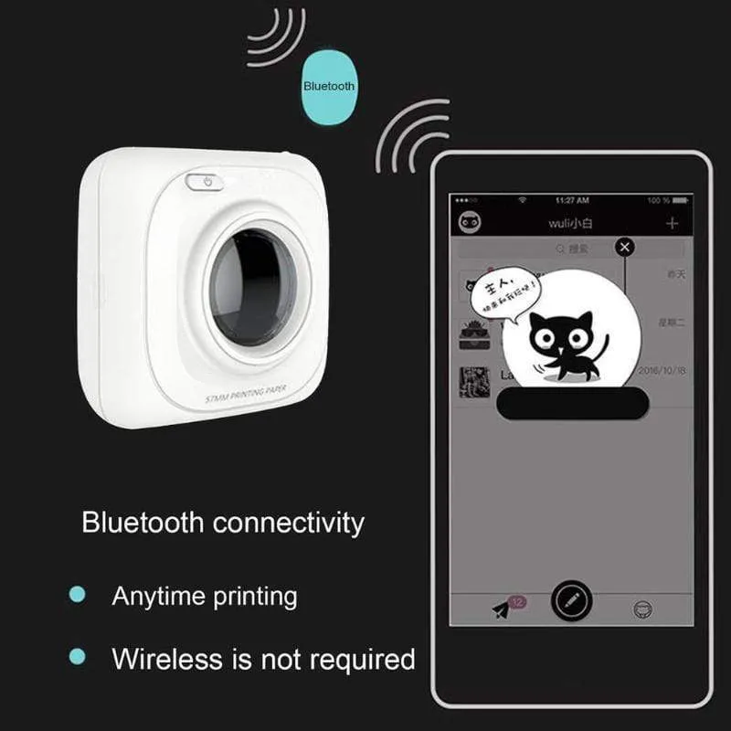 Mini Portable Wireless Bluetooth Printer