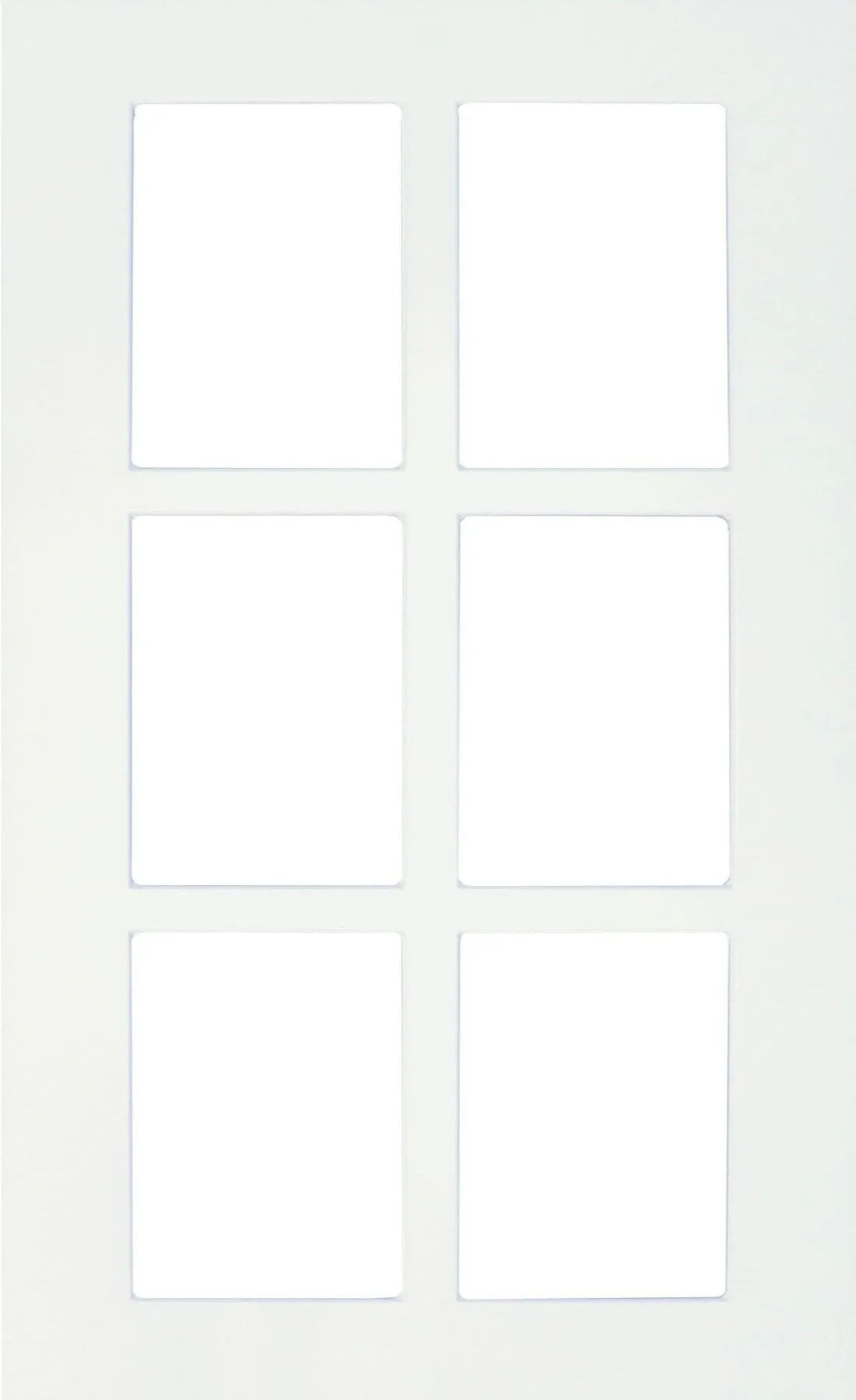 Naples Thermofoil Shaker Mullion Custom Cabinet Doors - 6 lite