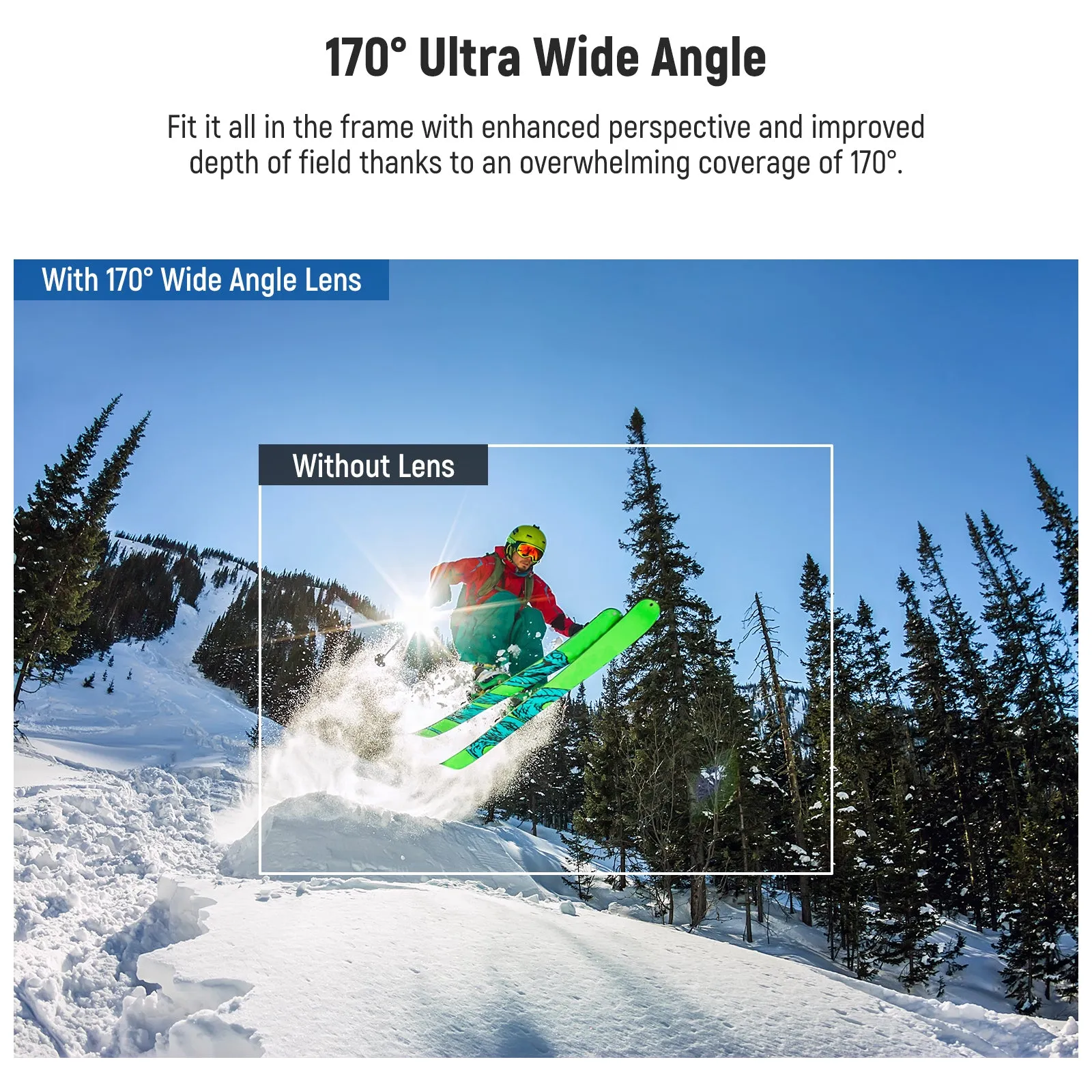 NEEWER LS-37 170° Ultra Wide Angle Lens For GoPro Hero 12/11/10/9