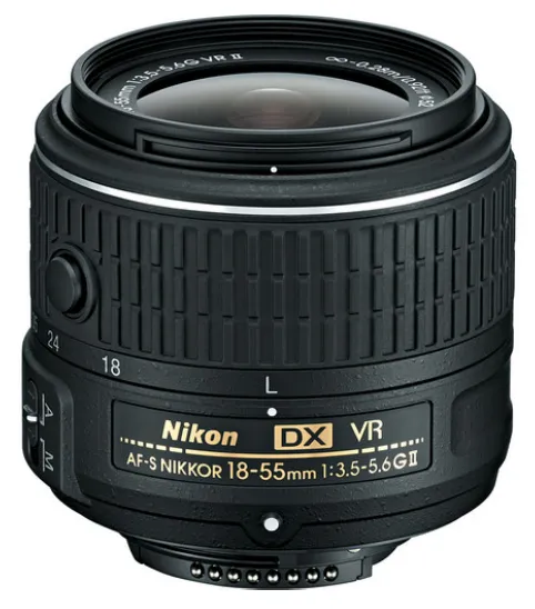 Nikon 18-55mm f/3.5-5.6G AF-S NIKKOR VR II DX Lens