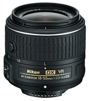 Nikon 18-55mm f/3.5-5.6G AF-S NIKKOR VR II DX Lens