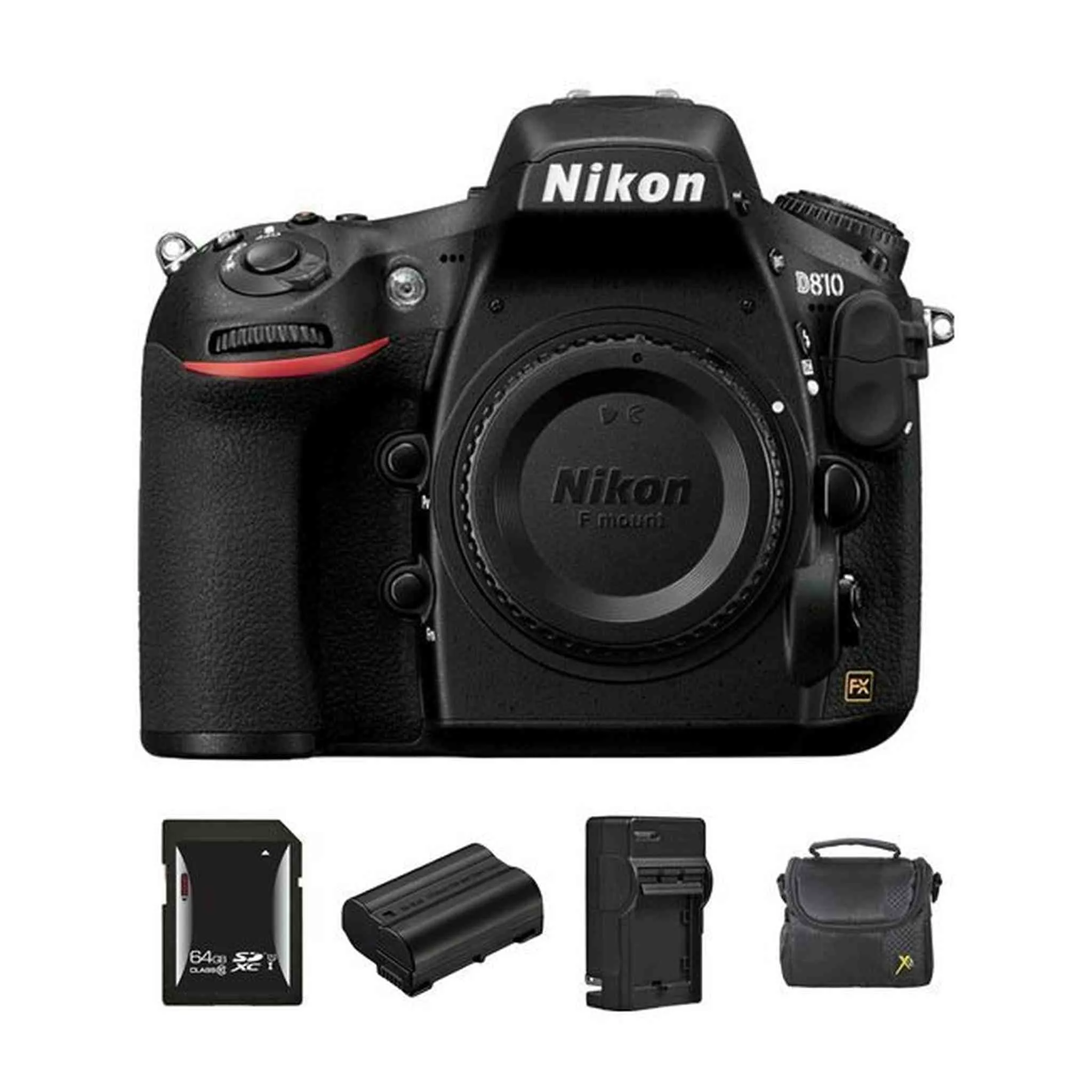 Nikon D810 DSLR Camera   2 Batteries, 64GB Bundle