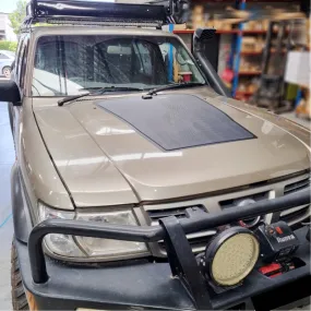 Nissan Patrol GU (Y61 without  scoop) Lensun 90W Hood/Bonnet Flexible Solar Panel