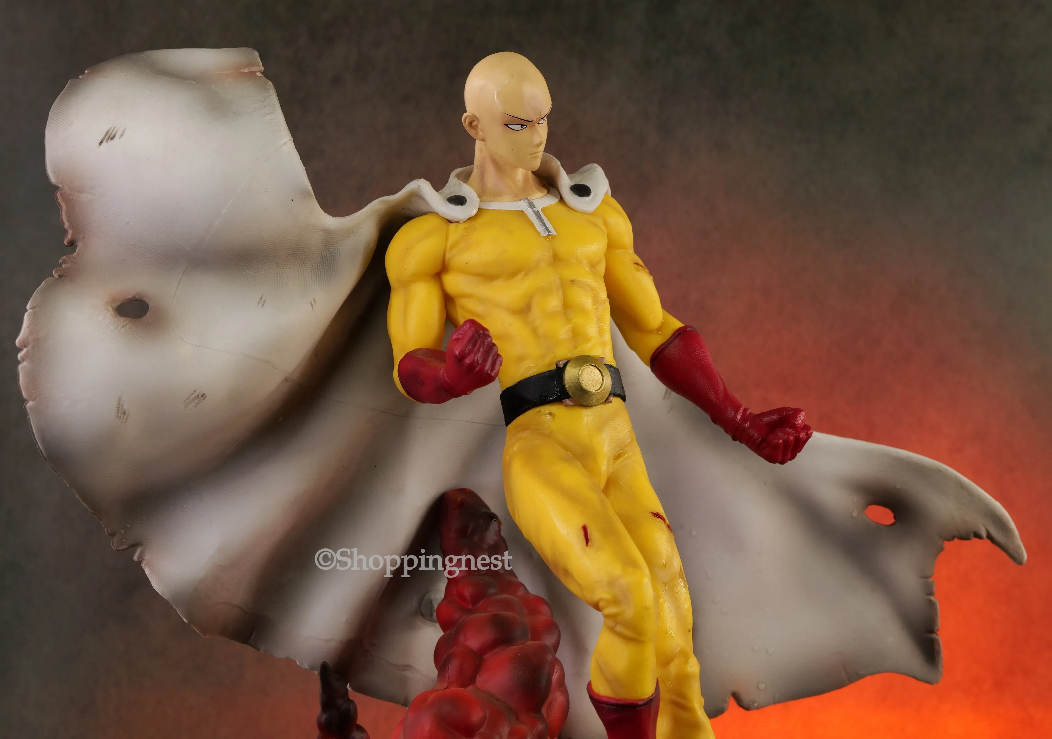 One Punch Man 44cm Anime Action Figure with Light GK Ver. Large Statue Collection